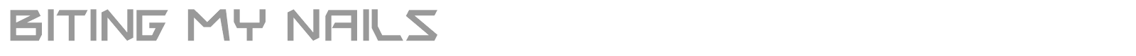 Biting My Nails font preview